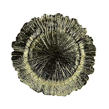SOUSPLAT PLÁSTICO DOURADO 33cm