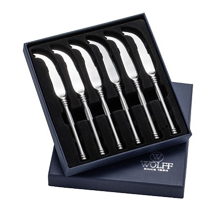 CJ 12 FACAS DE AÇO INOX P/QUEIJO ATENAS