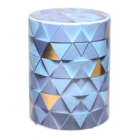 GARDEN SEAT DECORATIVO CERÂMICA TRIANGLE 33x46cm