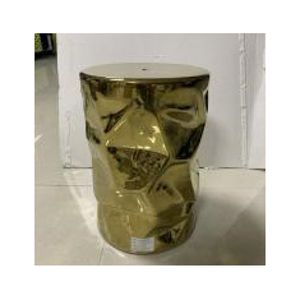 GARDEN SEAT DECORATIVO CERÂMICA DOURADO 33x46cm