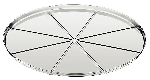 FORMA ACO INOX C/VINCOS PARA PIZZA