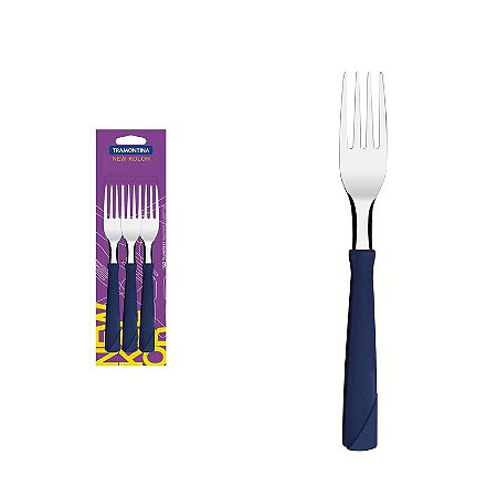 CONJ GARFO MESA INOX 3PC NEW KO AZU