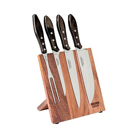 JOGO CHURRASCO INOX 5PC POLYWO CAS