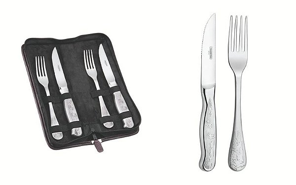 JG.ACO INOX P/CHURRASCO 4P CLASSIC