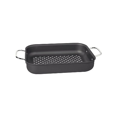 GRELHA RETANGULAR ALUM 28CM