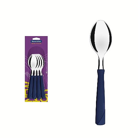 CONJ COLHER MESA INOX 12PC NEW AZU