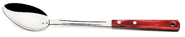 COLHER ARROZ INOX POLYWOOD VER