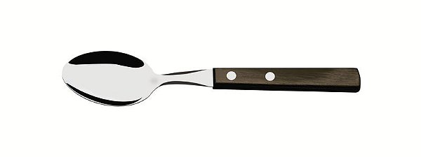 COLHER CHA INOX POLYWOOD CAS