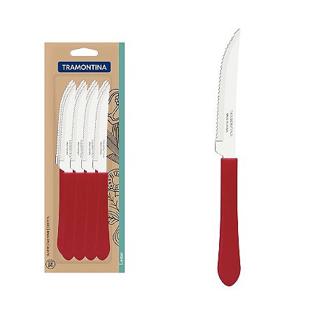 CONJ FACAS CHUR INOX 12PC LEME VER