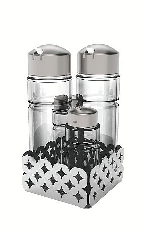 GALHETEIRO ACO INOX LUCE