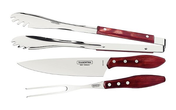 JOGO CHUR INOX 3PC POLYWOOD VER