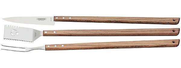 KIT CHURRASCO INOX 3PC