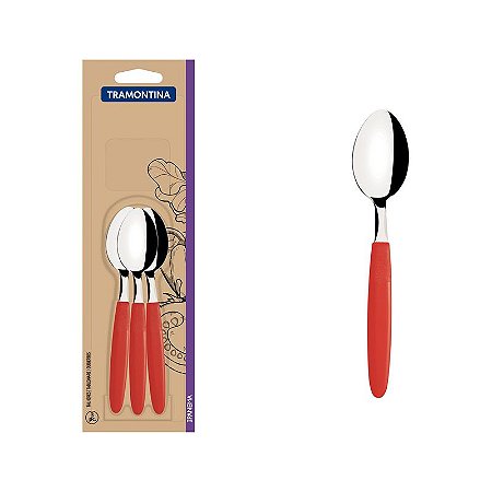 CONJ COLHER CHA INOX 3PC IPANE VER