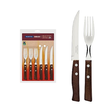 JOGO CHURRASCO INOX 12PC TRADICION