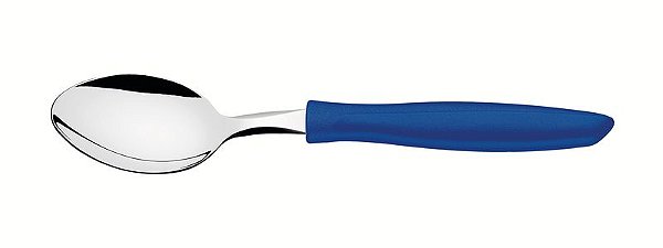 COLHER MESA INOX PLENUS AZU