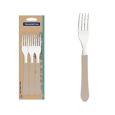 CONJ GARFOS MESA INOX 3PC LEME CIN