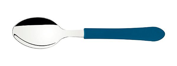 COLHER MESA INOX LEME AZU