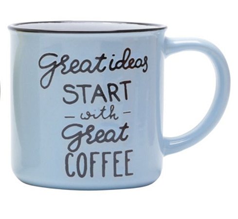 CANECA DE PORCELANA MOTIVE AZUL 250ML