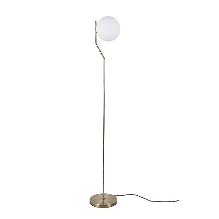 COLUNA VIVA FRENCH GOLD E BRANCO (D)25CM (A)160CM  1XE27 BOLINHA 5W