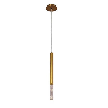 PENDENTE VITA BRONZE E TRANSP (D)3.2CM (A)51CM  1X4W 3000K 200LM