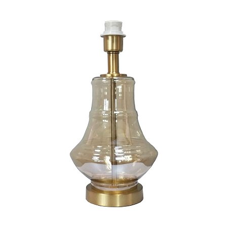 BASE PARA ABAJUR VENETO DOURADO E CHAMPAGNE (D)19.5CM (A)38.5CM  1XE27 40W