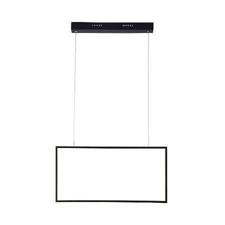 PENDENTE TEC PRETO (C)30CM (L)60CM (A)2CM  1X32W 3000K 1810LM