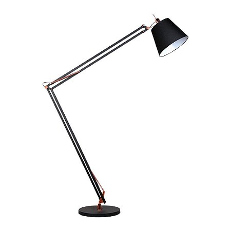 COLUNA SCOPE PRETO E COBRE (D)40CM (A)240CM  1XE27 40W