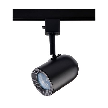 SPOT PARA TRILHO PHAROS PRETO (D)6.5CM (A)14CM  1XGU10 MR16