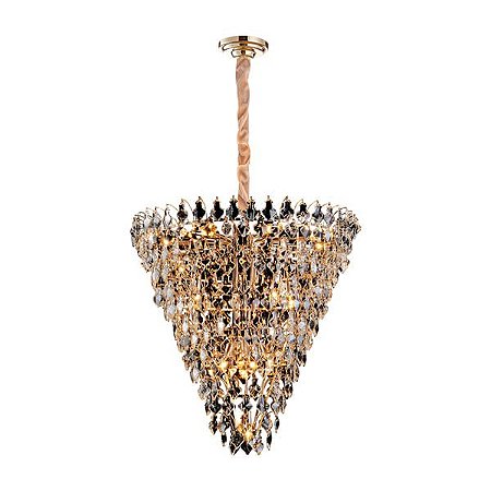 LUSTRE PARIS DOURADO E TRANSP (D)85CM (A)89CM  17XE14 680W
