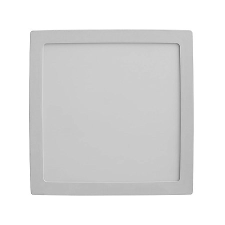 PLAFON DE EMBUTIR NEW SMART BRANCO (C)21CM (L)21CM (A)1.5CM  1X18W 3000K 1200LM