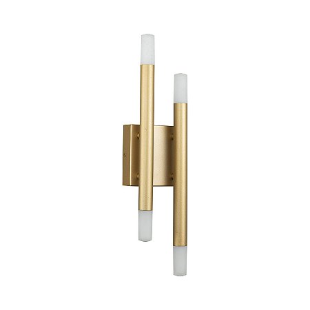 ARANDELA MANACÁ DOURADO E BRANCO (C)12CM (L)7CM (A)47CM  4X3W 3000K 720LM