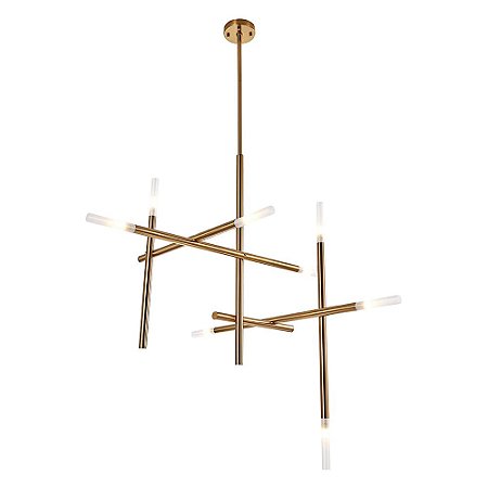 PENDENTE MALAGUETA DOURADO E BRANCO (D)93CM (A)100CM  8XG9 80W