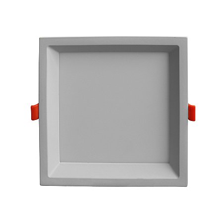 PLAFON DE EMBUTIR LOW FRAME BRANCO (C)17CM (L)17CM (A)2CM  1X18W 3000K 1350LM