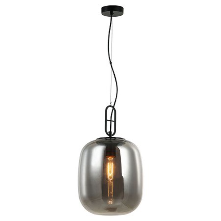 PENDENTE KHAO PRETO E FUME (D)25CM (A)45CM  1XE27 40W