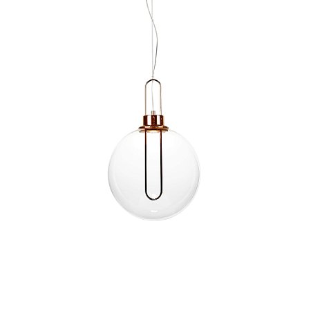 PENDENTE GHIANDA ROSE GOLD E TRANSP (D)30CM (A)46.5CM  1X3W 3000K 300LM