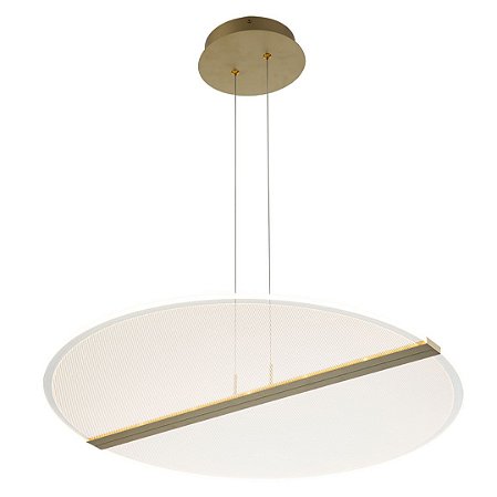PENDENTE FRISO DOURADO (D)66CM  1X35W 3000K 1750LM