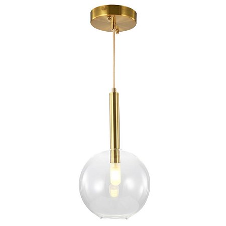 PENDENTE FILÓ BRONZE E TRANSP (D)18CM (A)33.5CM  1XG9 5W
