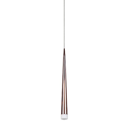 PENDENTE FILL D 5,5CM X 62CM  1XG9 127V / 220V BRANCO E COBRE