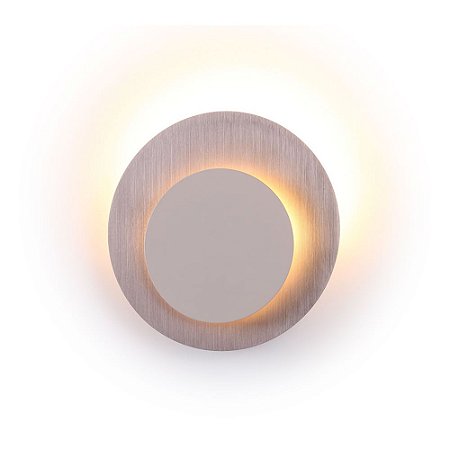 ARANDELA ECLIPSE SAND GOLD E BRANCO (D)16CM (A)6CM  1X4W 2700K 200LM