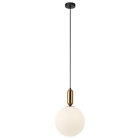 PENDENTE CUICA BRONZE E BRANCO  (D)30CM (A)47CM  1XE27 40W