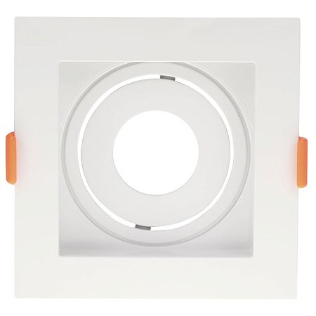 SPOT DE EMBUTIR CONECTA ABS BRANCO (C)10.2CM (L)10.2CM (A)4.15 CM  1XGU10 MR11