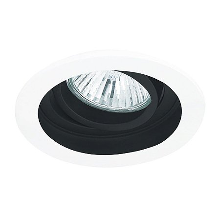 SPOT DE EMBUTIR CONECTA BRANCO E PRETO (D)9CM (A)4.5CM  1XGU10 MR11