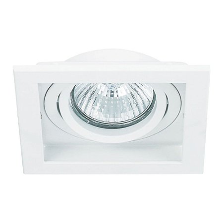 SPOT DE EMBUTIR CONECTA BRANCO (C)10.2CM (L)10.2CM (A)4CM  1XGU10 MR16