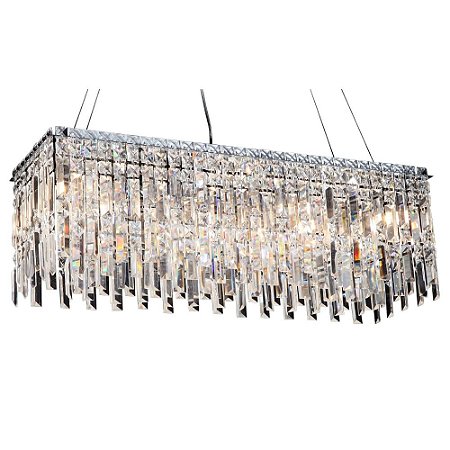 PENDENTE CHARM CROMADO E AMBAR (C)80CM (L)32CM (A)26CM  11XG9 440W