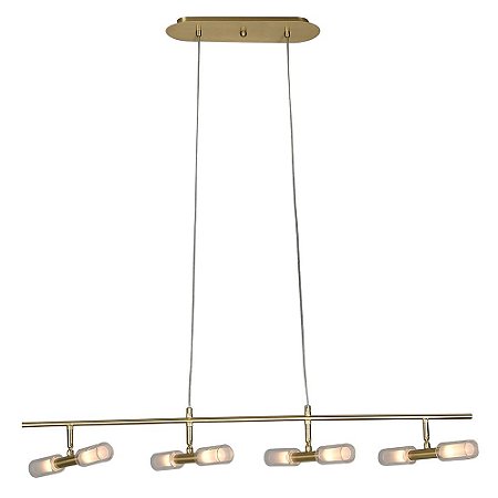 PENDENTE CAIENA DOURADO E BRANCO (C)28CM (L)95CM (A)12.5CM  8XG9 200W