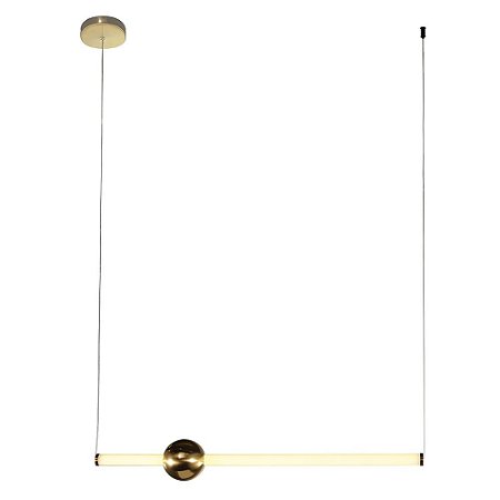 PENDENTE BOSSA NOVA DOURADO E BRANCO (D)12CM (A)90CM  1X20W 3000K 1000LM