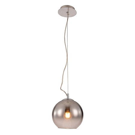 PENDENTE BOCCI CROMADO E FUME (D)20.5CM  1XE27 40W