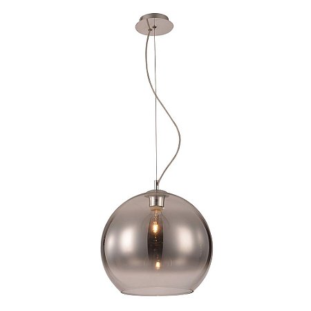 PENDENTE BOCCI CROMADO E FUME (D)41CM  1XE27 40W