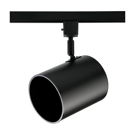 SPOT PARA TRILHO BEAM PRETO (D)9CM (A)16CM  1XE27 PAR20