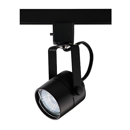 SPOT PARA TRILHO BASIC PRETO (D)6CM (A)16CM  1XGU10 MR16